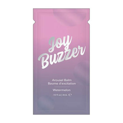 Introducing the Sensual Pleasure Delight Watermelon Foil Joy Buzzer - 4ml: A Cooling and Tingly Clitoral Stimulating Lotion for Ultimate Bliss - Adult Naughty Store