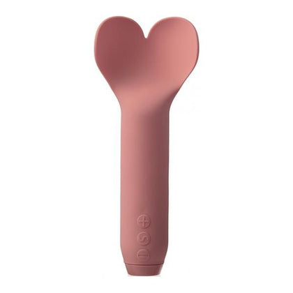 Je Joue Amour Heart-Shaped Bullet Vibrator - Model A1 - Unisex - Clitoral and Nipple Stimulation - Pale Rosette