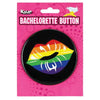 Kalan Novelties 3-Inch Rainbow Lips Bachelorette Button - Vibrant Pleasure Accessory for All Genders
