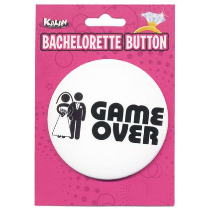 Kalan Bachelorette Button Game Over - Vibrating Cock Ring for Men - Model X1 - Enhances Pleasure, Intense Stimulation - Black