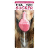 Kheper Games F*ck You Sucker Strawberry Flavored Oral Pleasure Lollipop for Adults - Model FYSS-001 - Unisex - Deliciously Naughty Red - Adult Naughty Store