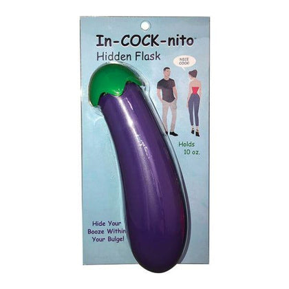 Introducing the In-cock-nito Hidden Flask - 10 Oz: The Ultimate Discreet Booze Concealer for Men - Adult Naughty Store