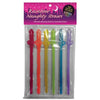 Naughty Glow In The Dark Rainbow Straws - Pack Of 6 - Adult Naughty Store