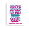 Here's A Vibrator For Your V.i.p Naughty Greeting Card W/rock Candy Vibrator & Towelettes - Adult Naughty Store