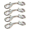 Kinklab Nickel Plated Snap Hooks - Pack of 4 | Bondage Toy | Model NPSH-4 | Unisex | Multiple Pleasure Areas | Silver - Adult Naughty Store