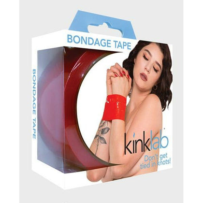 Kinklab Reusable Non-Sticky Bondage Tape - Red, 65ft x 2in