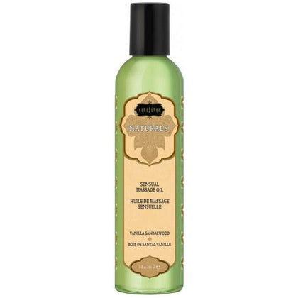 Kama Sutra Naturals Massage Oil - Sensual Vanilla Sandalwood Aromatherapy Blend - 8oz - Adult Naughty Store