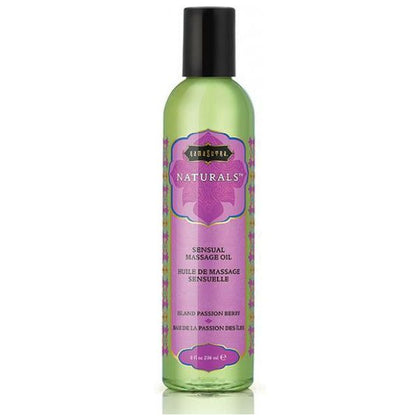 Kama Sutra Naturals Massage Oil Island Passion Berry 8oz - Adult Naughty Store