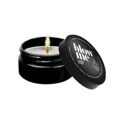 Kama Sutra Mini Massage Candle - 2 Oz Blow Me | Sensual Vanilla Creme Scent | Intimate Pleasure for Couples | Gender-Neutral | Relaxing Warm Massage Oil Candle - Adult Naughty Store