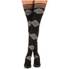 Kixies Kimmie Argyle Thigh High Tights - Fashionable, Comfortable, and Durable Women's Hosiery in Size A for Thigh Circumferences up to 20 inches