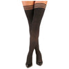 Kixies Dana Lynn Ribbed Thigh High Tights Black C: Sensual Seduction for Alluring Legs - Adult Naughty Store