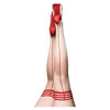 Kix'ies Whitney Sheer Cuban Heel Thigh Highs Nude-red B - Adult Naughty Store