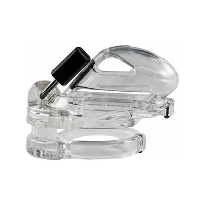 Locked In Lust The Vice Mini V2 - Clear: The Ultimate Unisex Chastity Cage for Intimate Control and Pleasure