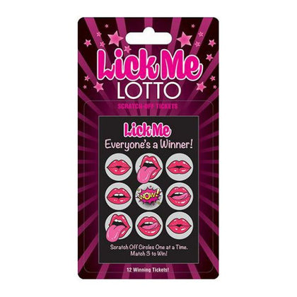 Introducing the Sensual Pleasure Lick Me Lotto - 12 Winning Tickets! - Adult Naughty Store