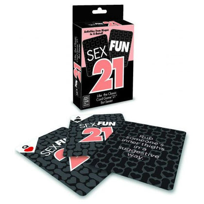 Introducing the Sensual Pleasures Sex Fun 21 Card Game - The Ultimate Erotic Experience for Couples - Adult Naughty Store