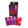 Introducing the ExciteMe Let's Have Sex Card Game - Model 69 for Couples, a Provocative Adult Game for Ultimate Pleasure in Red - Adult Naughty Store