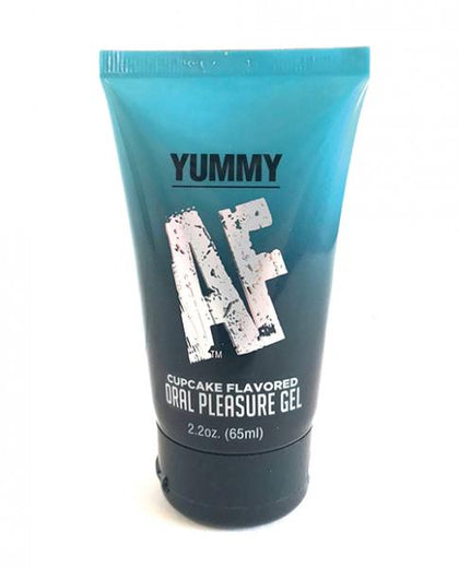 Introducing the Yummy AF Oral Pleasure Gel - Cupcake Flavour: Enhance Oral Pleasure with Model YP-2.2OZ for Women - Designed for Mouth Lubrication in Indulgent Cupcake Colour