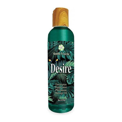 Wish Laboratories and Little Genie Desire Pheromone Massage Oil - 4 Oz Eucalyptus/Peppermint: Seductive Aromatherapy Blend to Awaken Your Desires