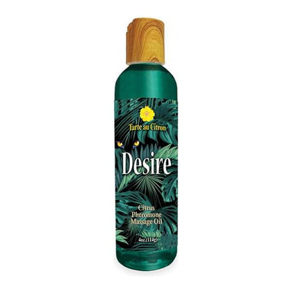 Wish Laboratories and Little Genie Desire Pheromone Massage Oil - 4 Oz Citrus: Indulgent Aromatherapy Blend for Sensual Seduction