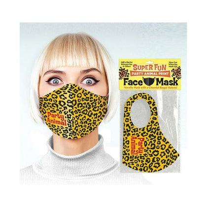 Cheeky Couture Super Fun Party Animal Print Mask - Playful and Provocative Lingerie Accessory for Unforgettable Nights - Model: CC-PA-001 - Women's Sensual Pleasure - One Size Fits All