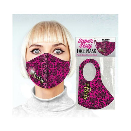 Introducing the Sensual Secrets Super Sexy #Flirty Script Mask: A Playful and Enticing Novelty Accessory for Alluring Encounters