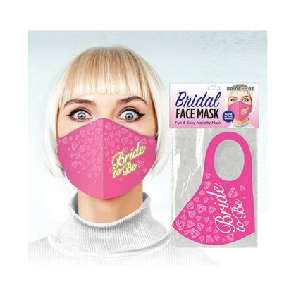 Pink Glow in the Dark Bride to Be Face Mask - Fun and Sexy Novelty Mask