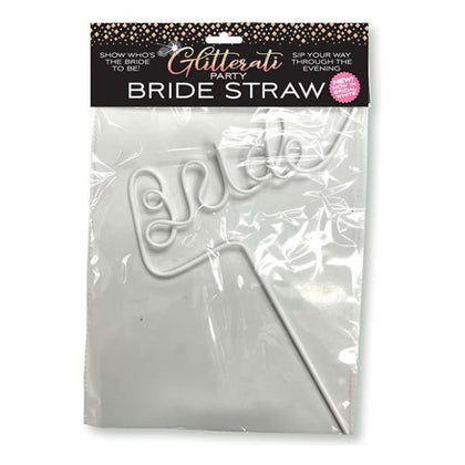 Introducing the Glitterati Bride Straw - The Ultimate Reusable Twisty Straw for Bachelorette Parties!