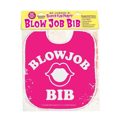 Introducing the PleasurePro Blow Job Bib - The Ultimate Pleasure Accessory for Him in Pink - Adult Naughty Store