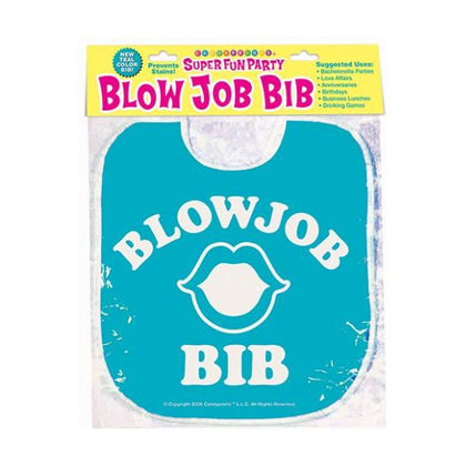 Introducing the PleasurePro Blow Job Bib - Teal: The Ultimate Oral Pleasure Accessory! - Adult Naughty Store