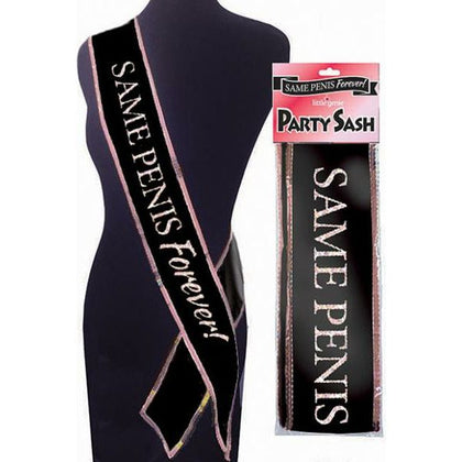 Little Genie Productions Same Penis Forever Party Sash - Black, One Size Fits Most