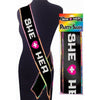 Little Genie Productions She + Her Party Sash Black - The Ultimate Accessory for a Night of Celebration and Empowerment