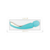 LELO Smart Wand 2 Large Aqua Blue - Powerful Waterproof Wireless Wand Massager for Targeted Pleasure - Model SW2L-AB - Adult Naughty Store