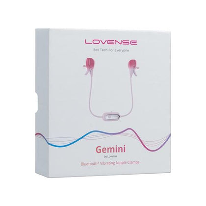 Lovense Gemini Vibrating Nipple Clamps - Pink: The Ultimate App-Controlled Pleasure for All Genders!