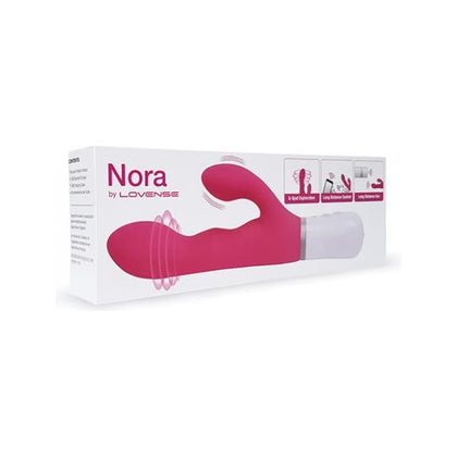 LOVENSE Nora Bluetooth Rabbit Vibrator - Model X7 - Women's Clitoral and G-Spot Massager in Pink