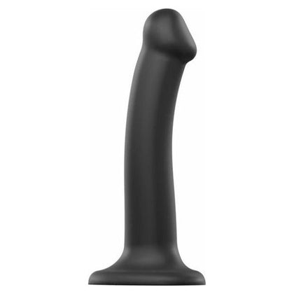 Dorcel Silicone Bendable Dildo Medium Black - Dual Density Semi-Realistic Model D2B - Unisex Pleasure Toy