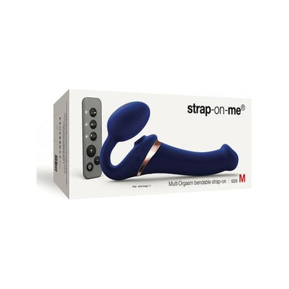 Strap-On-Me Multi Orgasm Bendable Strapless Strap On Medium - Night Blue