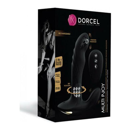 Dorcel P-joy Double Action Prostate Massager - Black: The Ultimate 3-in-1 Pleasure Experience for Men