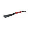 Sultra 16 inches Lambskin Twisted Grip Flogger Black, Red Woven Handle - Adult Naughty Store