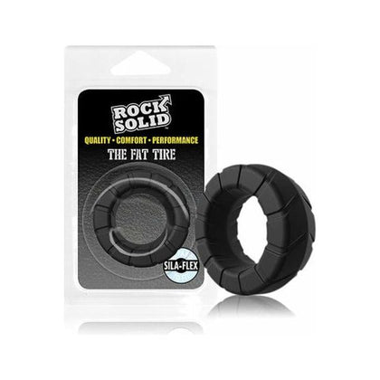 Rock Solid Fat Tire Ring - Black: The Ultimate Pleasure Enhancer for Men and Women - Adult Naughty Store