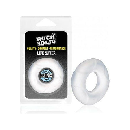 SILA-FLEX Rock Solid Lifesaver Ring - Translucent: A Premium Phthalate-Free Hybrid Silicone Pleasure Enhancer - Adult Naughty Store