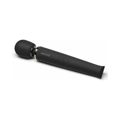 Le Wand Rechargeable Black Vibrating Massager - Model RW-10: Powerful Pleasure for All Genders, Intense Stimulation for Every Pleasure Zone