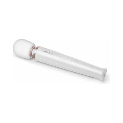Le Wand Rechargeable Pearl White Vibrating Massager - Model R10 - Intense Pleasure for All Genders - Full Body Sensation - 10 Speeds, 20 Patterns
