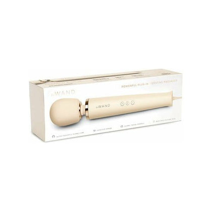 Le Wand Plug-In Vibrating Massager - Powerful Cream Pleasure Tool for All Genders