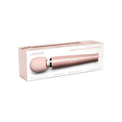 Le Wand Plug-In Vibrating Massager - Rose Gold: The Ultimate Power Tool for Pleasure - Adult Naughty Store