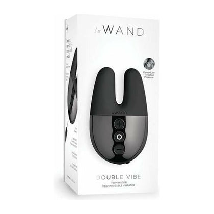 Le Wand Double Vibe - Black: The Ultimate Dual Stimulation Palm-Sized Rechargeable Vibrator for Intense Pleasure