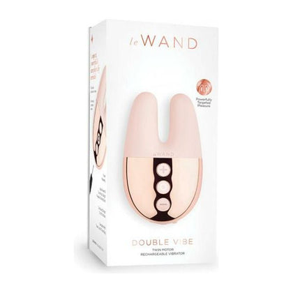Le Wand Double Vibe - Rose Gold: The Perfect Pleasure Companion for All Genders, Intense Dual Stimulation in a Compact Size