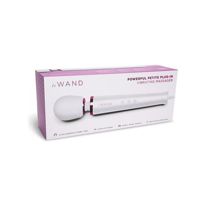 Le Wand PetitePlug-In Vibrating Massager - Model X123 - White - Powerful Pleasure for All Genders and Intimate Areas