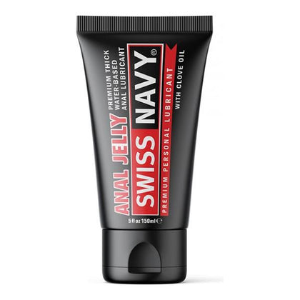 Swiss Navy Premium Anal Jelly Lubricant - Model 5 Oz - Unisex - Enhanced Pleasure and Comfort - Clove Infused - Intimate Cushion - Rich Jelly Formula - Antimicrobial - Natural Anesthetic - So - Adult Naughty Store