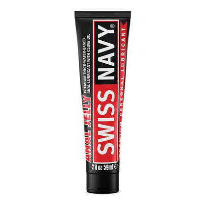 Swiss Navy Premium Anal Jelly Clove Oil Lubricant - Model SN-AJ-2OZ - Unisex - Intimate Cushioning - 2 oz - Rich Jelly Formula - Antimicrobial - Natural Anesthetic - Comfortable and Pleasurab - Adult Naughty Store