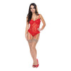 Exposed by Magic Silk Ooh La Lace Bustier & Panty Set - Model XLRB-001 - Women's Red Lingerie for Sensual Elegance - Size L/XL - Adult Naughty Store